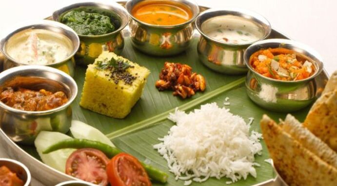 opcións de menú para o día